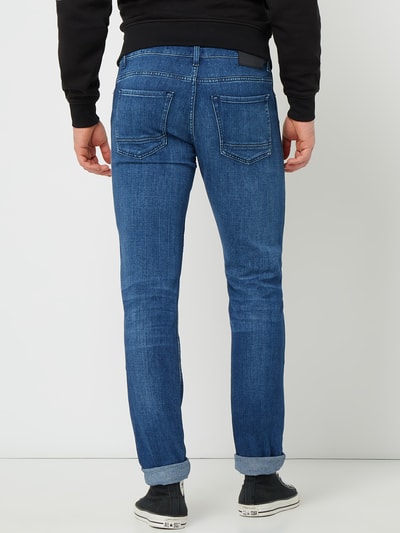 BOSS Slim Fit Jeans mit Stretch-Anteil Modell 'Delaware' Blau 5