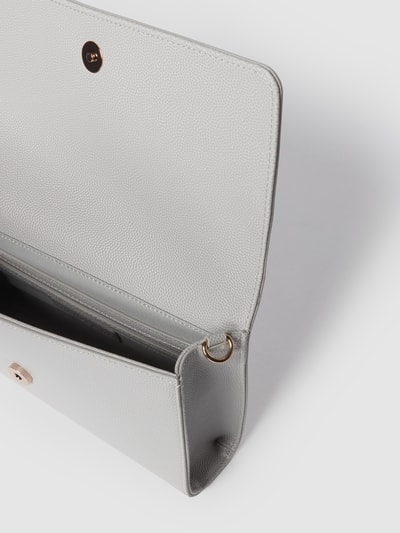 VALENTINO BAGS Clutch mit Strukturmuster in metallic Modell 'DIVINA' Weiss 4