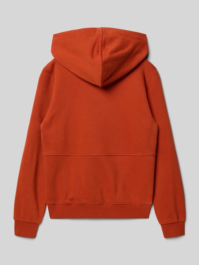 s.Oliver RED LABEL Bluza z kapturem o kroju regular fit z mieszanki bawełny Terakotowy 3