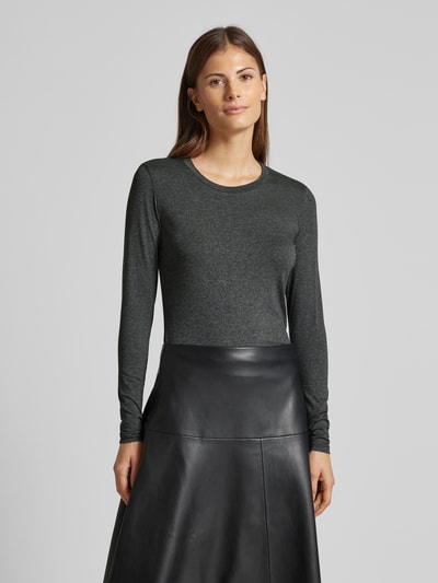 Weekend Max Mara Longsleeve mit Rundhalsausschnitt Modell 'MULTIE' Anthrazit 4