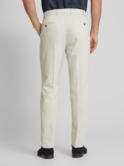 Hiltl Slim fit broek met persplooien, model 'Porter' Kit - 5