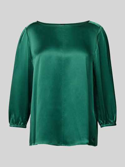 Marc Cain Regular fit zijden blouse met 3/4-mouwen Donkergroen - 2