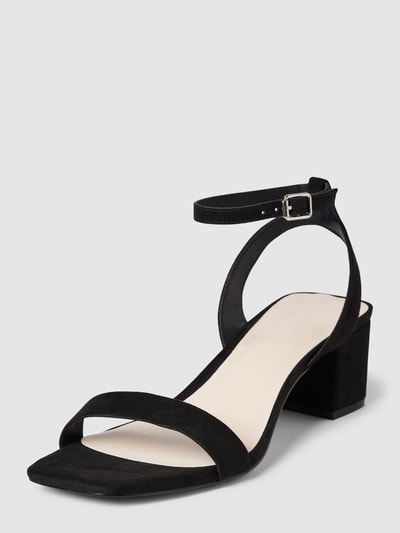 Only Sandalen met doornsluiting, model 'HANNA' Zwart - 1