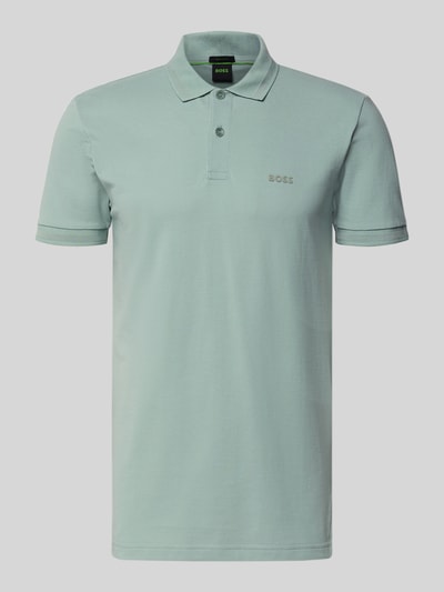 BOSS Green Regular Fit Poloshirt aus reiner Baumwolle Modell 'PIO 1' Lind 2