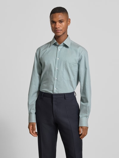 ETERNA Comfort Fit Business-Hemd aus Baumwolle mit Kentkragen Gruen 4