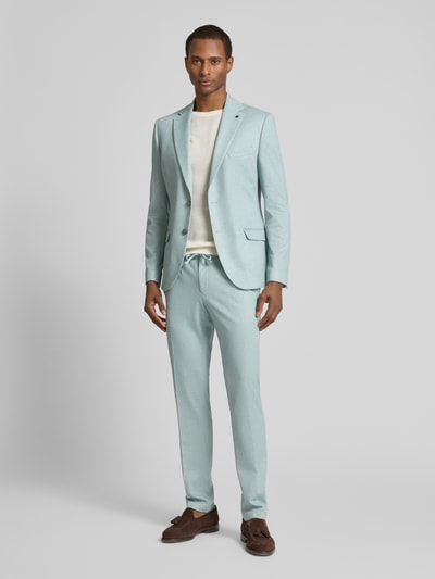 Zuitable Slim Fit Anzughose mit Bindegürtel Modell 'SPARTAFLEX' Mint 1