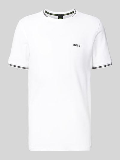 BOSS Green T-Shirt mit Label-Print Modell 'Taul' Weiss 1