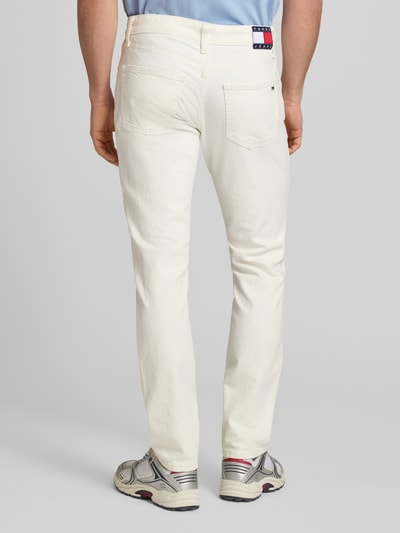 Tommy Jeans Slim Fit Jeans aus Baumwoll-Mix Modell 'SCANTON SLIM' Weiss 5