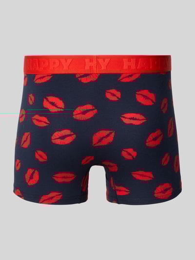 Happy Socks Boxershorts mit elastischem Logo-Bund im 3er-Pack Marine 3