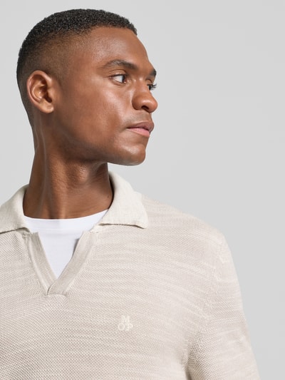 Marc O'Polo Regular Fit Pullover aus reiner Baumwolle Offwhite Melange 3