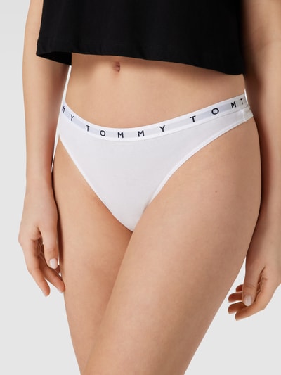 TOMMY HILFIGER String mit Label-Details im 3er-Pack Weiss 3