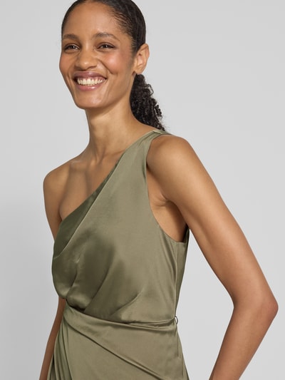 V by Vera Mont Cocktailjurk met one shoulder-band Lichtgroen - 3