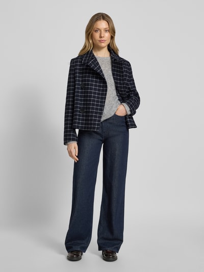 Windsor Jack met knoopsluiting Marineblauw - 1