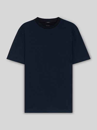 BOSS Regular fit T-shirt van puur katoen, model 'THOMPSON 432' Donkerblauw - 1