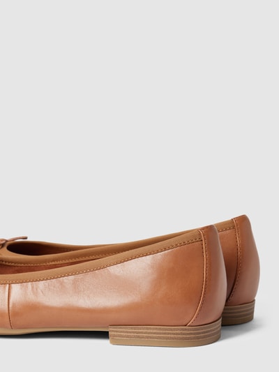 Tamaris Ballerina's met sierstrik Cognac - 3