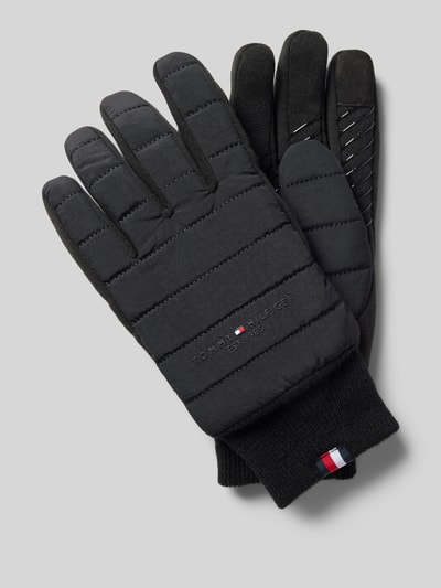 Tommy Hilfiger Handschuhe mit Label-Detail Modell 'ESTABLISHED' Black 1