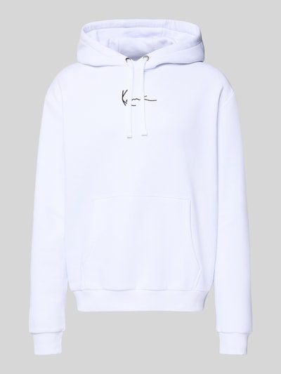 KARL KANI Regular fit hoodie met logostitching, model 'Signature' Wit - 2