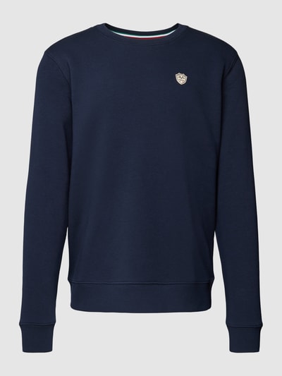 19V69 Italia Sweatshirt mit Label-Detail Modell 'Nico' Marine 2