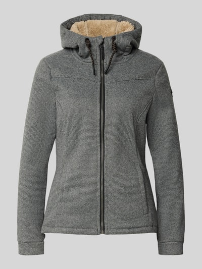 G.I.G.A. DX Kurtka z kapturem i podszewką z futerka Antracytowy melanż 2