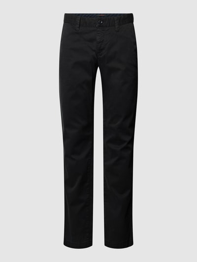 ALBERTO Slim fit broek met steekzak, model 'LOU' Zwart - 2