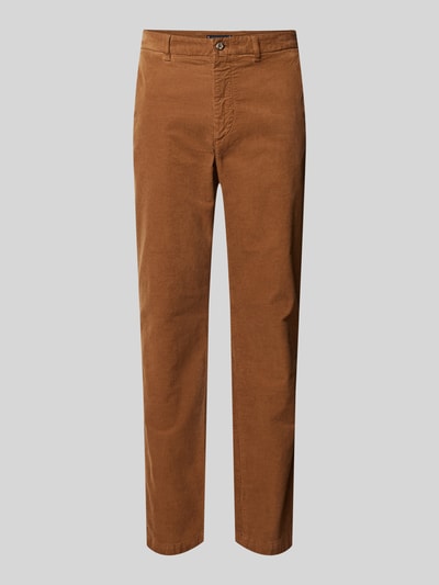 Tommy Hilfiger Regular fit corduroy broek met riemlussen, model 'DENTON' Kaki - 2