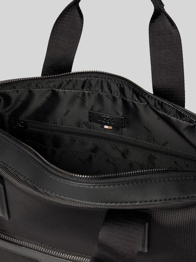BOSS Laptoptas met structuurmotief, model 'RAY_N_DOC CASE' Zwart - 5