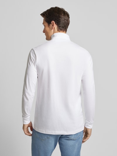 RAGMAN Longsleeve mit gerippten Abschlüssen Weiss 5