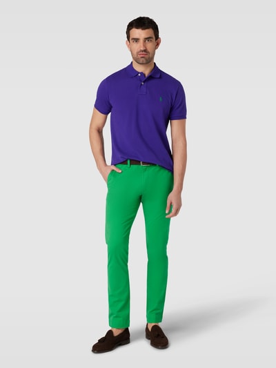 Polo Ralph Lauren Regular fit poloshirt met labelstitching Violet - 1