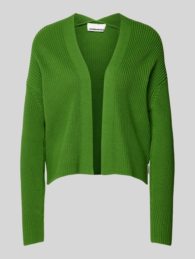 Armedangels Cardigan met extra brede schouders, model 'VALENTINAA' Grasgroen - 2