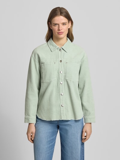 ONLY Regular Fit Hemdjacke aus reiner Baumwolle Modell 'MAIKO-BITTEN' Schilf 4