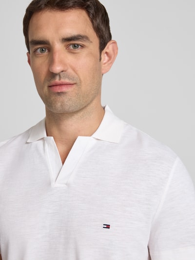 Tommy Hilfiger Regular Fit Poloshirt aus reiner Baumwolle Weiss 3