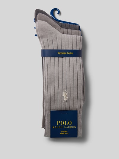 Polo Ralph Lauren Underwear Socken mit Label-Stitching im 3er-Pack Mittelgrau 3