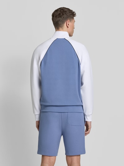 BOSS Green regular fit sweatjack van katoenmix model 'JOIN SKAZ' Blauw - 5