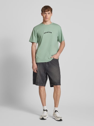 Dickies T-shirt met labelprint Mintgroen - 1