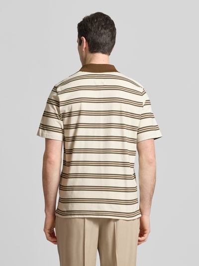 Wood Wood Koszulka polo w kroju slim fit z naszywką z logo model 'Colton' Beżowy 5