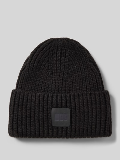 UGG Beanie met labeldetail Zwart - 1