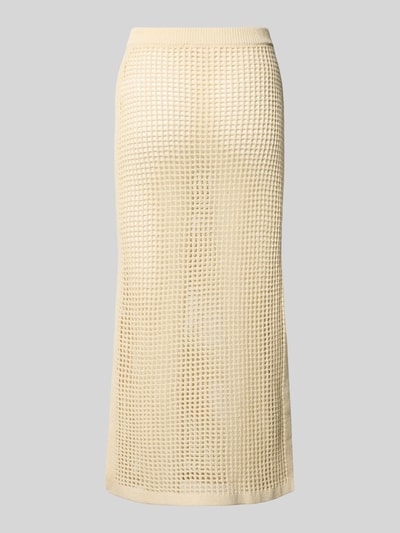 Productfoto, Strickrock mit elastischem Bund Modell 'DARLINE' van MC2 Saint Barth, puur katoen, straight fit, grof tricot, midirok