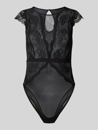 Pieces Body mit Spitzenbesatz Modell 'ACILJE' Black 2