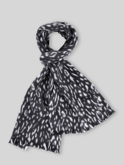 Marc Cain Schal mit Allover Muster Black 2