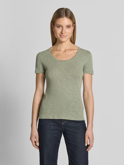 Marc O'Polo Regular Fit T-Shirt aus reiner Baumwolle Hellgruen 4
