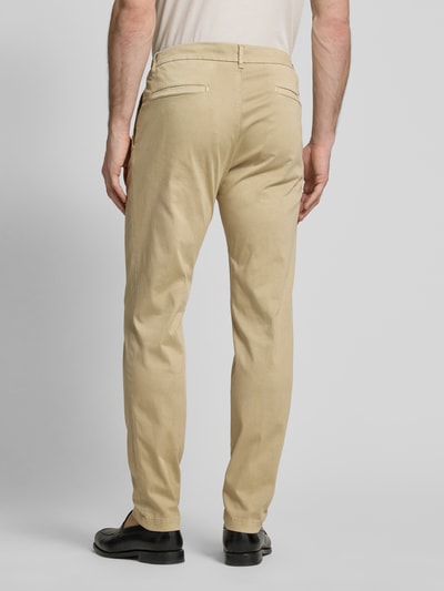 Strellson Slim fit chino met logo-applicatie, model 'Tius' Beige - 5