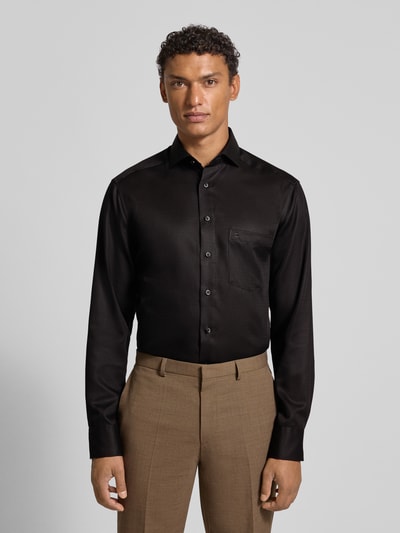 OLYMP Regular Fit Business-Hemd aus reiner Baumrolle Black 4