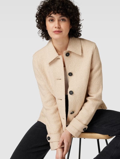 OPUS Jacke mit durchgehender Knopfleiste Modell 'Hayama' Beige 3