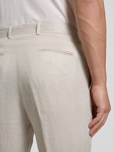 SELECTED HOMME Relaxed Fit Anzughose aus reinem Leinen Sand 3
