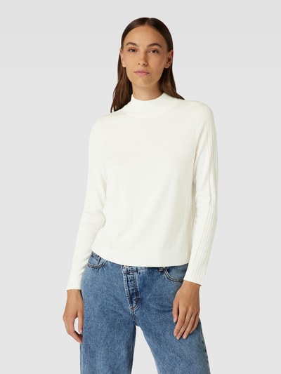 Marc Cain Gebreide pullover met opstaande kraag Offwhite - 4