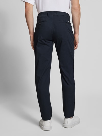 Marc O'Polo Tapered Fit Chino aus Papertouch-Baumwoll-Stretch-Qualität Model 'MOROT JOGGER' Marine 5