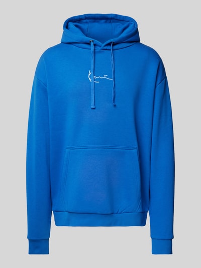 KARL KANI Hoodie mit Label-Stitching Royal 2