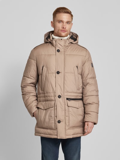 bugatti Steppjacke mit Stehkragen Beige 4