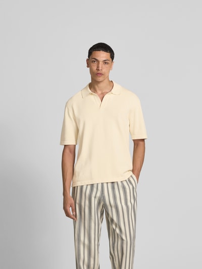 MAISON KITSUNÉ T-Shirt in Strick-Optik Beige 4
