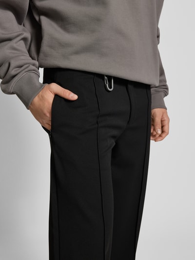 EIGHTYFIVE Stoffhose mit Nahtreißverschlusstaschen Black 3